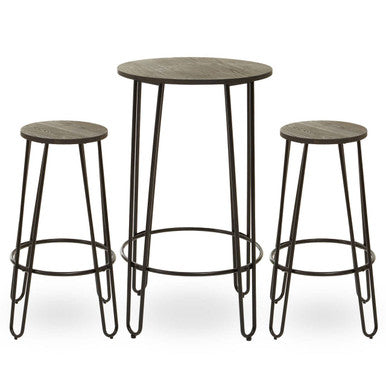 District 3 Piece Bar Table And Stool Set