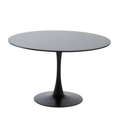 Laila Black Large Round Dining Table