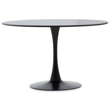 Laila Black Large Round Dining Table