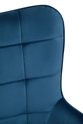 Stockholm Blue Velvet Tufted Chair