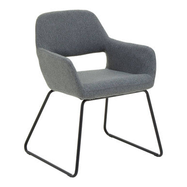 Stockholm Grey Fabric Dining Chair