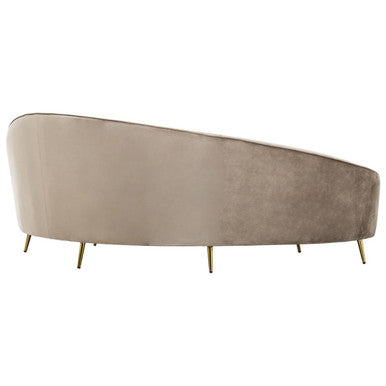 3 Seater Mink Velvet Sofa, Hasina