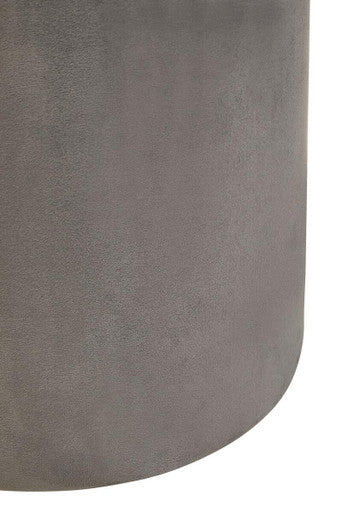 Haley Grey Velvet Pouffe