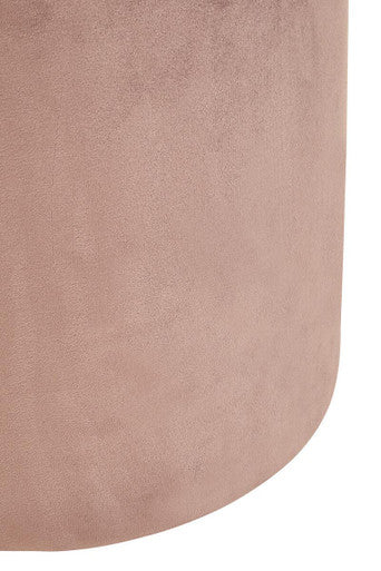 Haley Dusty Pink Velvet Pouffe