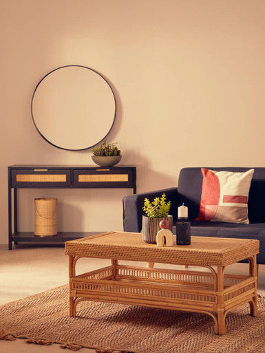 Mataram Natural Rattan Storage Coffee Table