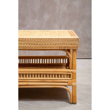 Mataram Natural Rattan Storage Coffee Table