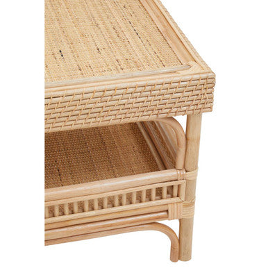Mataram Natural Rattan Storage Coffee Table