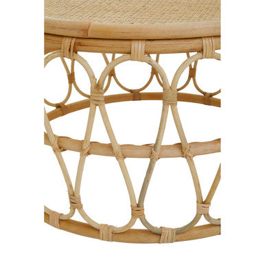 Mataram Natural Rattan Round Coffee Table