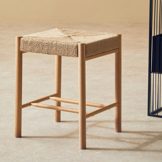 Bandar Natural Rope and Beechwood Stool