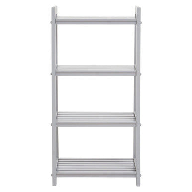 Chester Grey Wood Four Tier Shelf Unit