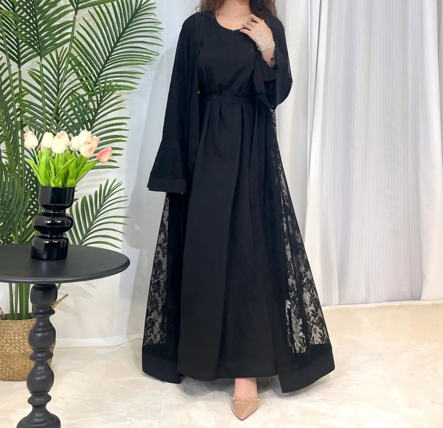 Bell Sleeve Abaya - Professional Elegance