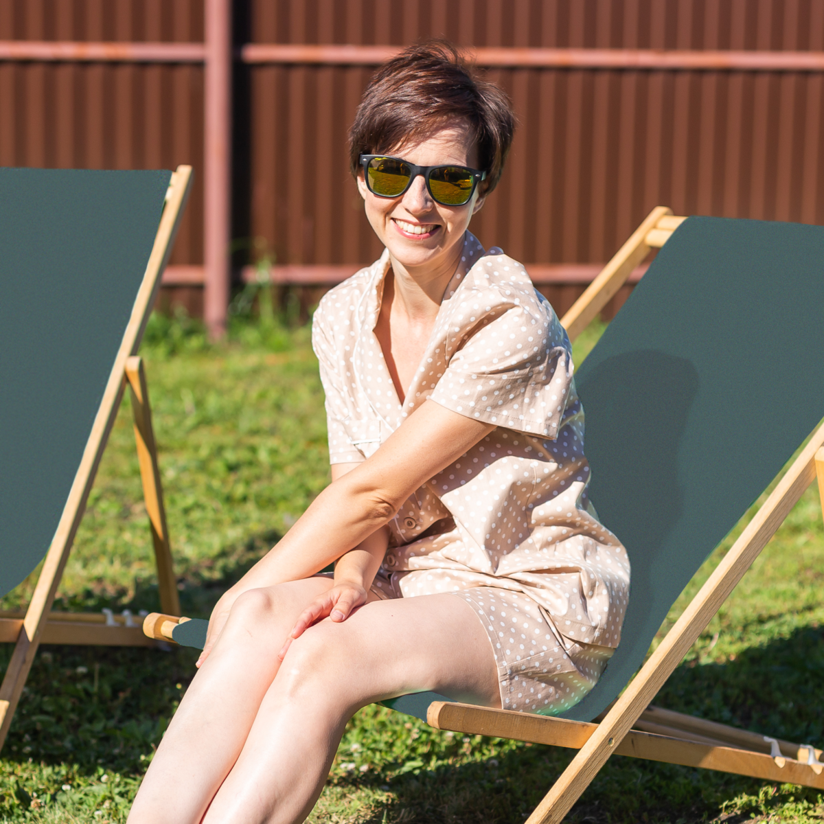 Beauport Khaki Deck Chair