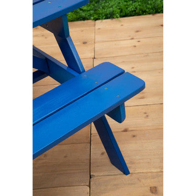 Brighton Blue Wooden Kids Picnic Bench