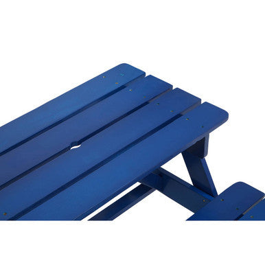 Brighton Blue Wooden Kids Picnic Bench