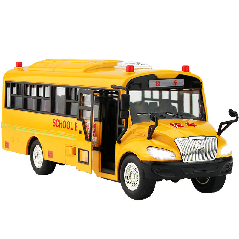 A toy car that simulates a large school bus