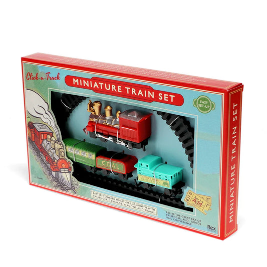 Rex London Click-a-Track Traditional Miniature Gift Train Set