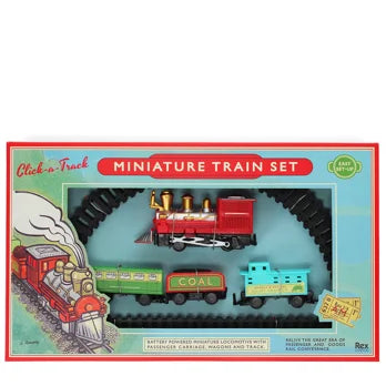 Rex London Click-a-Track Traditional Miniature Gift Train Set