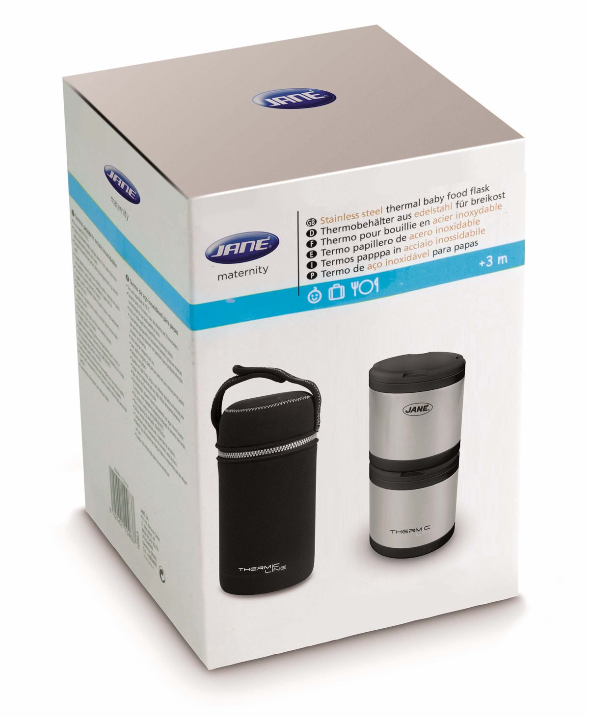 Jane Stainless Steel Thermal Baby Food Flask (2 x 500ml)