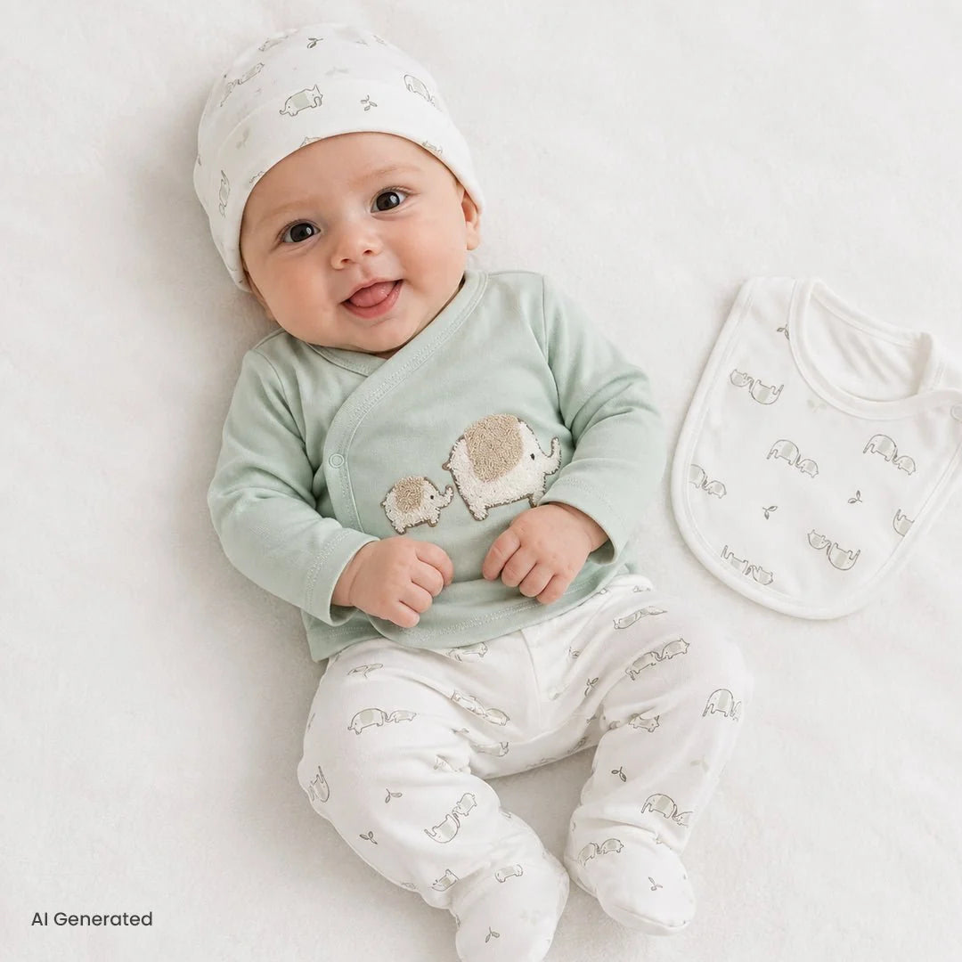 Little Life 5 Piece Baby Hospital Bag Set on a Hanger (Newborn)