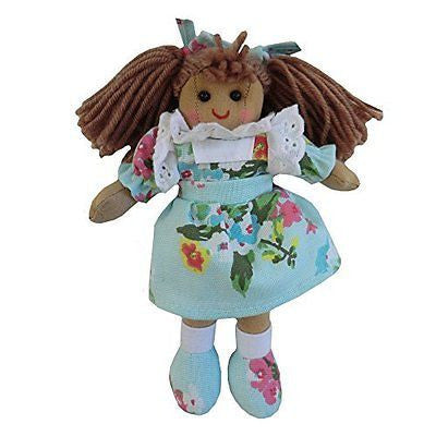 Powell Croft Rag Dolls - Light Blue Floral Dress