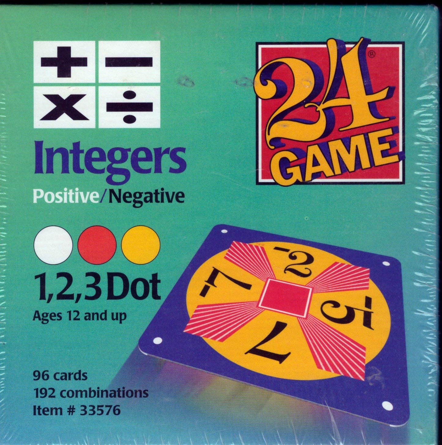 24GAME Integers 96-Card Deck — Positive & Negative Math Card Game