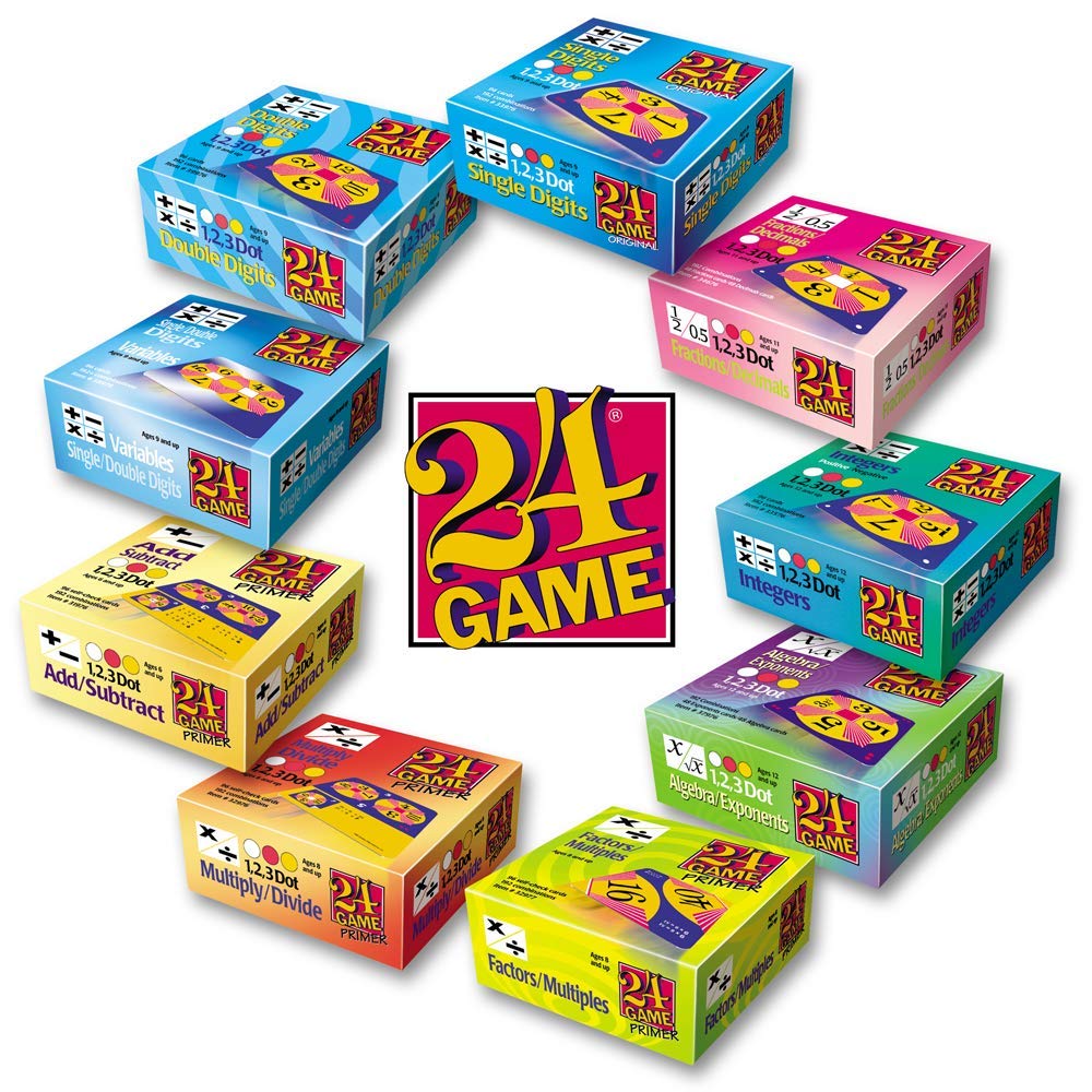 24GAME Integers 96-Card Deck — Positive & Negative Math Card Game