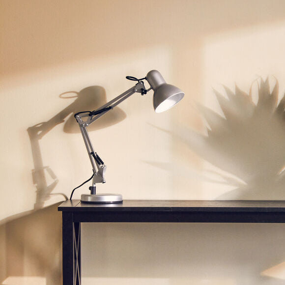 Studio Silver Grey Desk Lamp | Payton