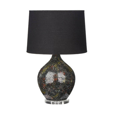 Hebah Black Mosaic Glass Table Lamp