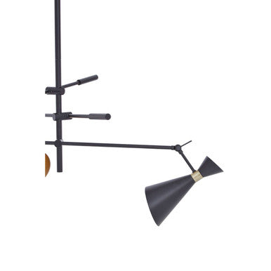 Linox 3 Shade Black And Gold Pendant