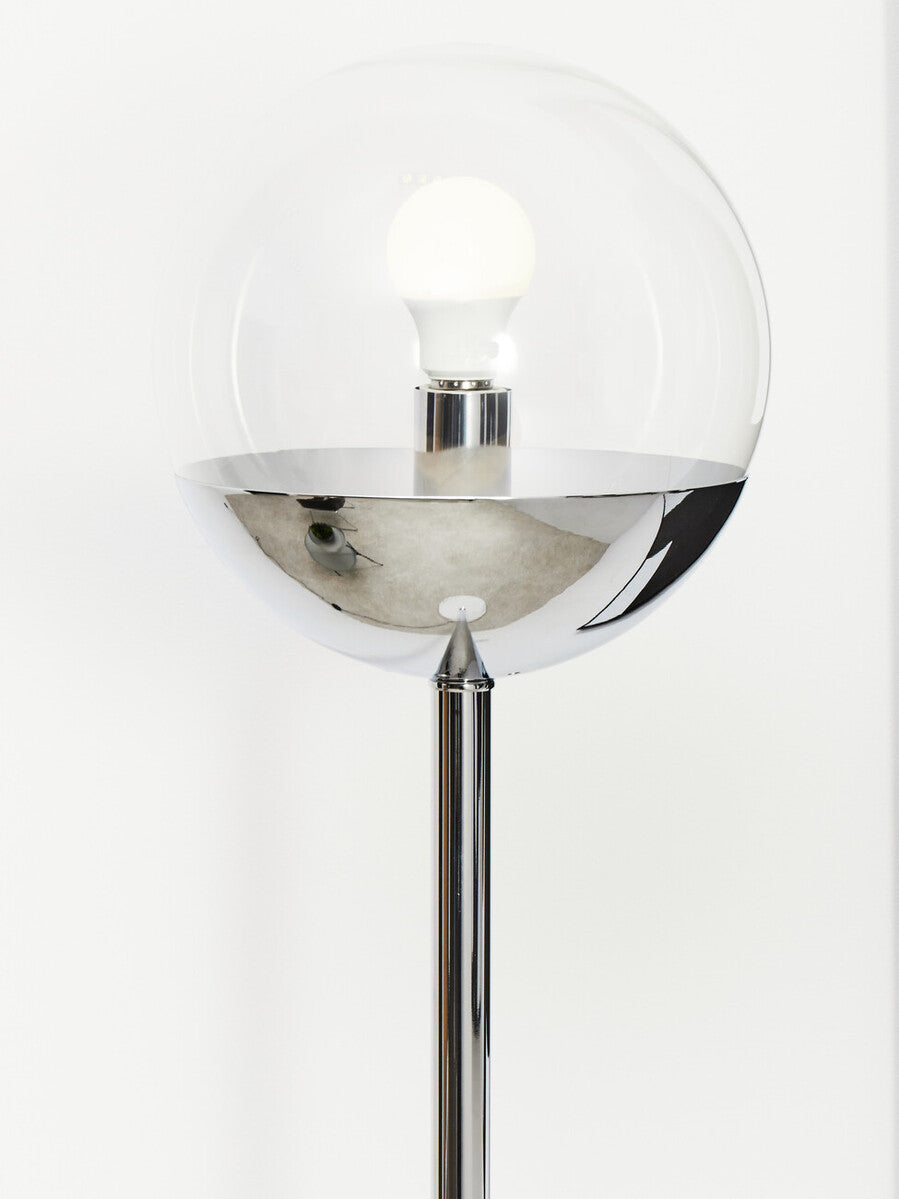 Revive Chrome Finish Metal Floor Lamp