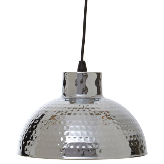 Chrome Finish Iron Pendant Light | New Foundry