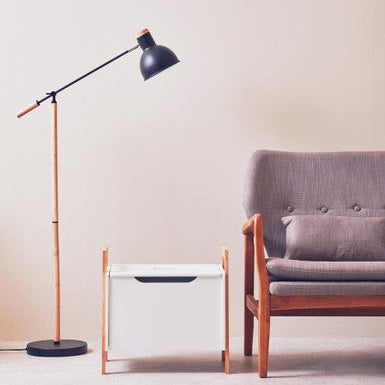 Stockholm Matte Black Floor Lamp