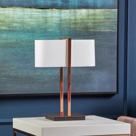 Copper Finish Table Lamp | Lilian