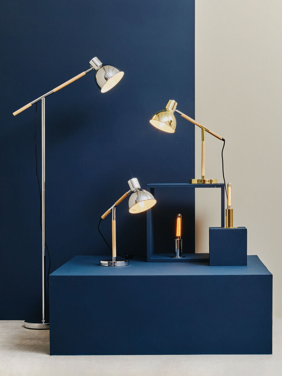 Stockholm Chrome Adjustable Floor Lamp