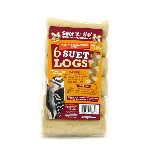 Suet To Go Insect Suet Logs - Case of 6
