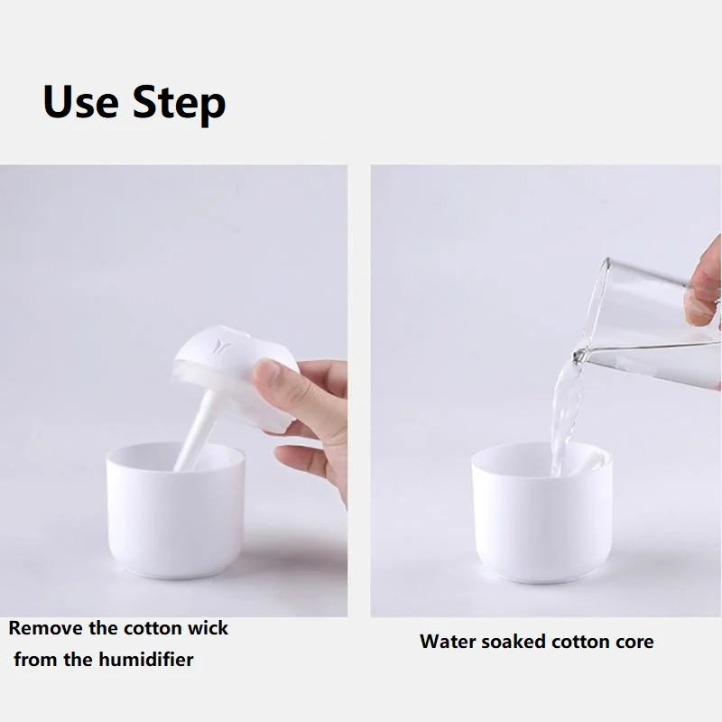 250ML USB Mini Air Humidifier & Essential Oil Diffuser - Quiet Mist Maker with LED Colour Light