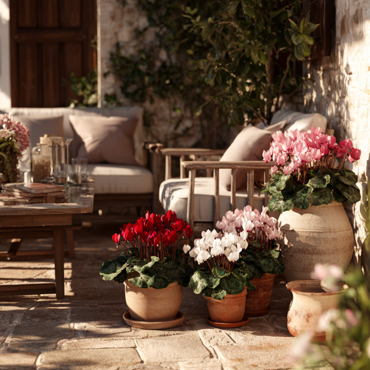 Florists' Cyclamen - 6 pcs. - Cyclamen persicum - Height 10-20cm - ⌀9cm