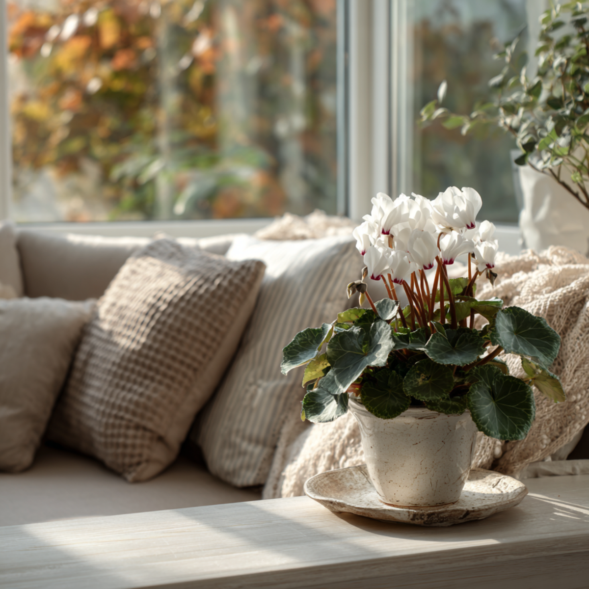 Cyclamen - 3 pcs. - Cyclamen persicum 'Metis White' - Height 10-20cm - ⌀9cm