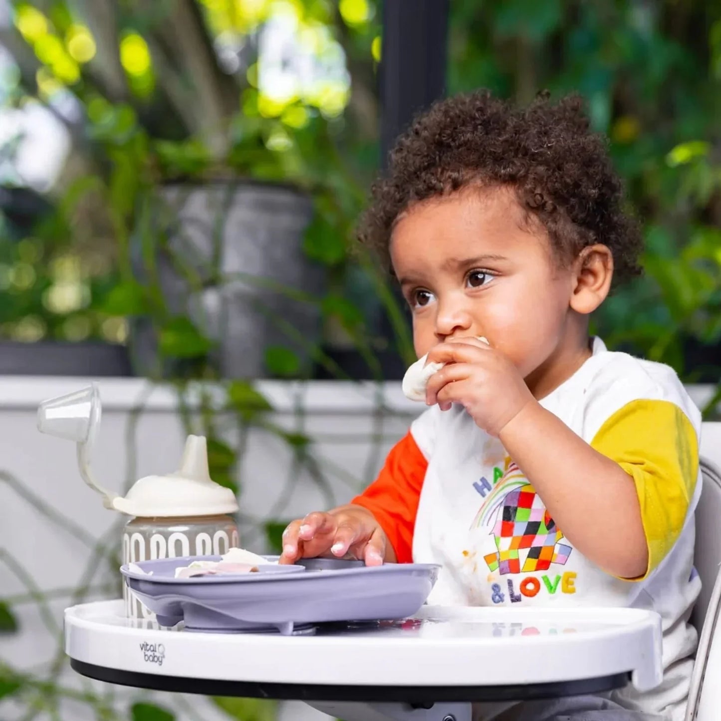 Vital Baby Nourish Power Suction Plate - Natural Moss