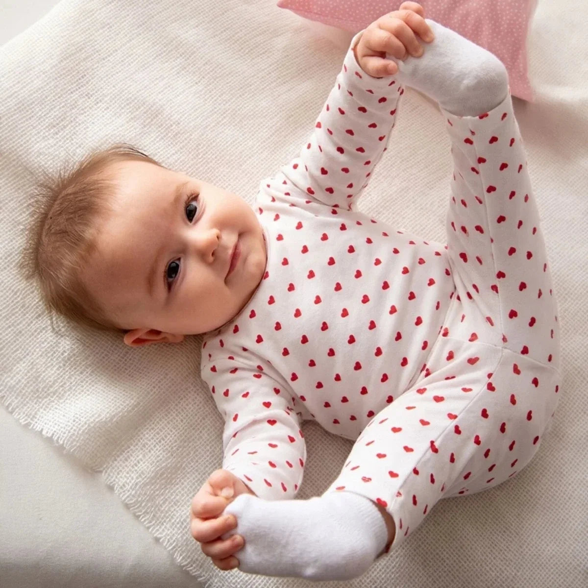 For My Baby Newborn Leggings Set - Ecru Printed