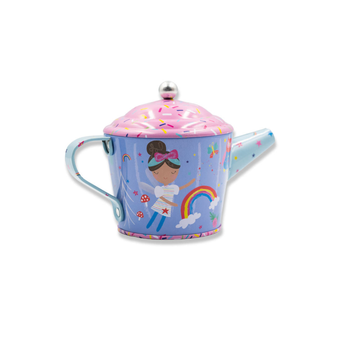 Tin Tea Set 7 Piece - Rainbow Fairy
