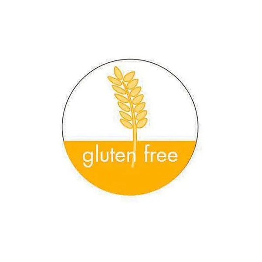 25mm Circular adhesive GLUTEN-FREE Label - Sets of 500
