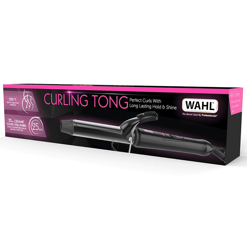WAHL Curling Tong Professional Long-Lasting Bouncy Curls 25 mm