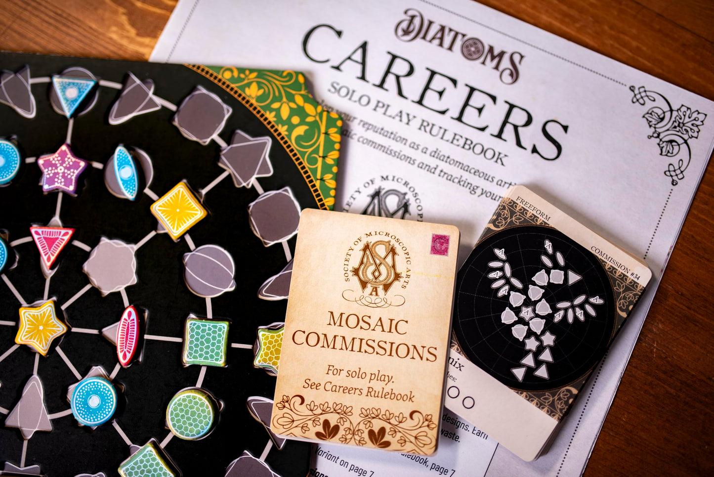 Diatoms Board Game by 25th Century Games – Artistic Tile-Placement Mosaic for 1–4 Players | Mensa Select