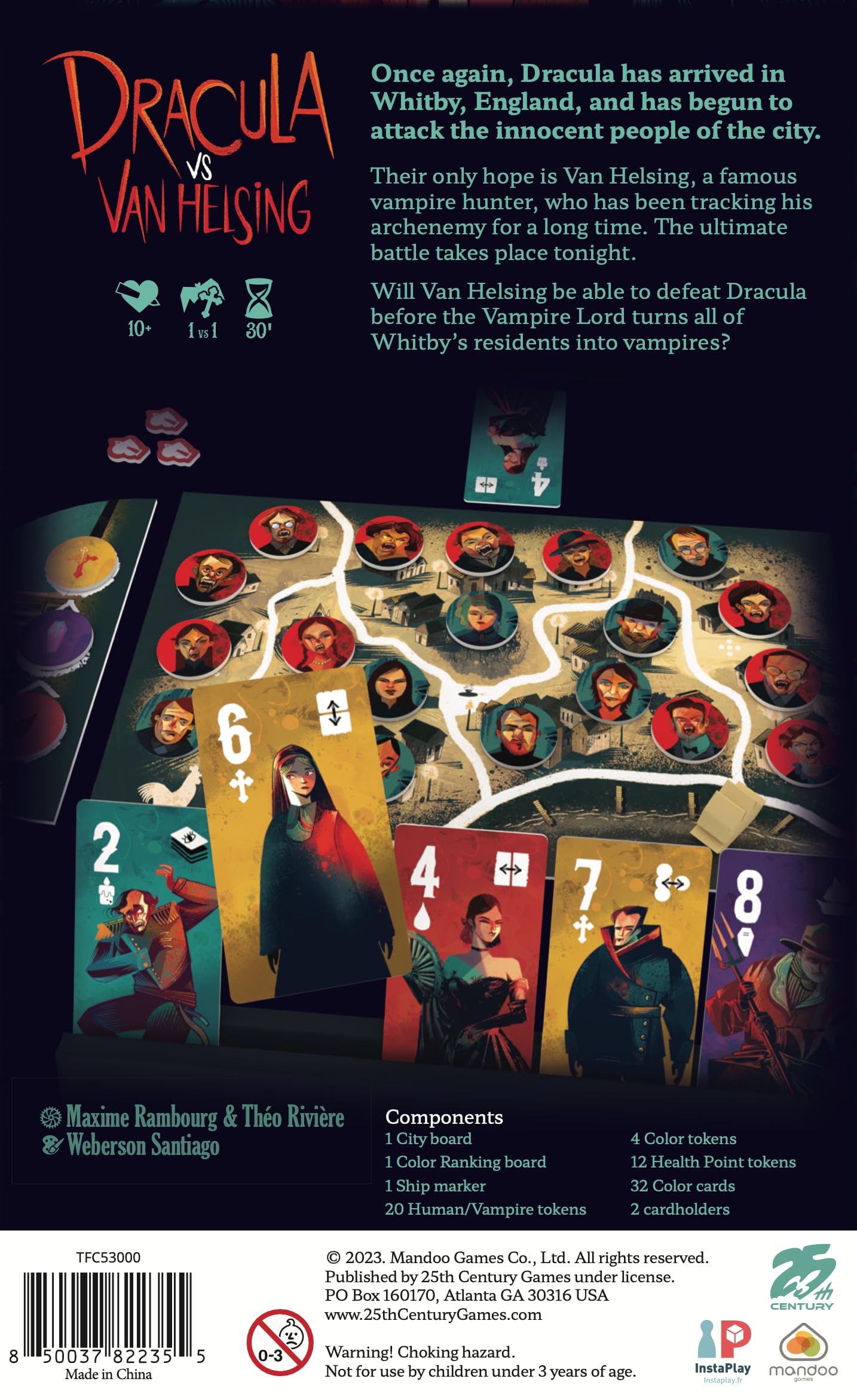 Dracula vs Van Helsing — Intense 2-Player Strategy Duel | 25th Century Games
