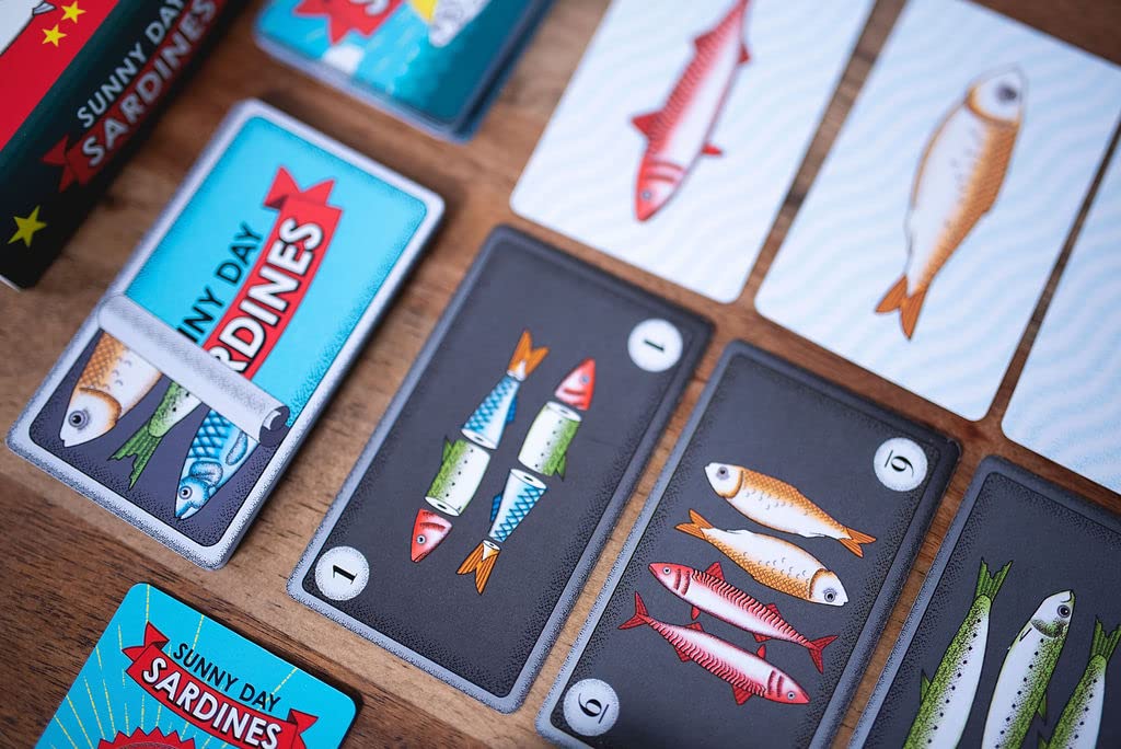 Sunny Day Sardines by 25th Century Games – Travel-Friendly Family Card Game