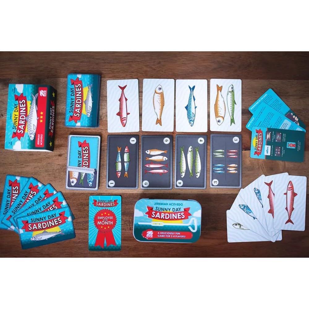 Sunny Day Sardines by 25th Century Games – Travel-Friendly Family Card Game