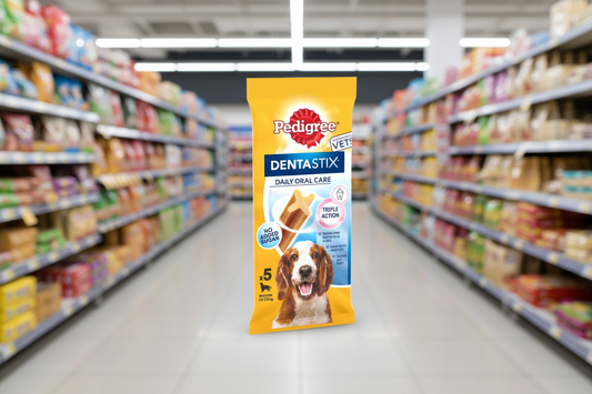 14 x Pedigree Dentastix Daily Oral Care Medium 10-25Kg 5 Sticks 128G