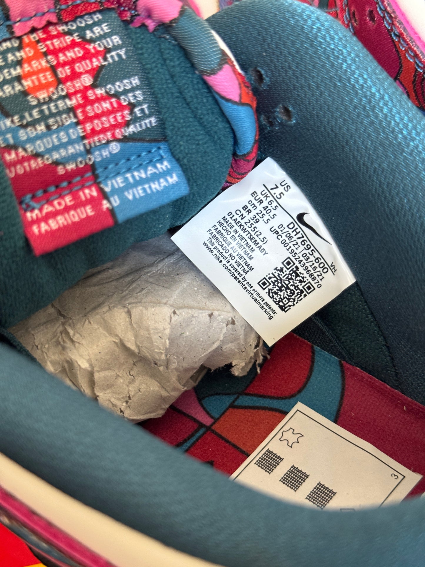 Nike SB Dunk Low Pro 'Parra Abstract Art'