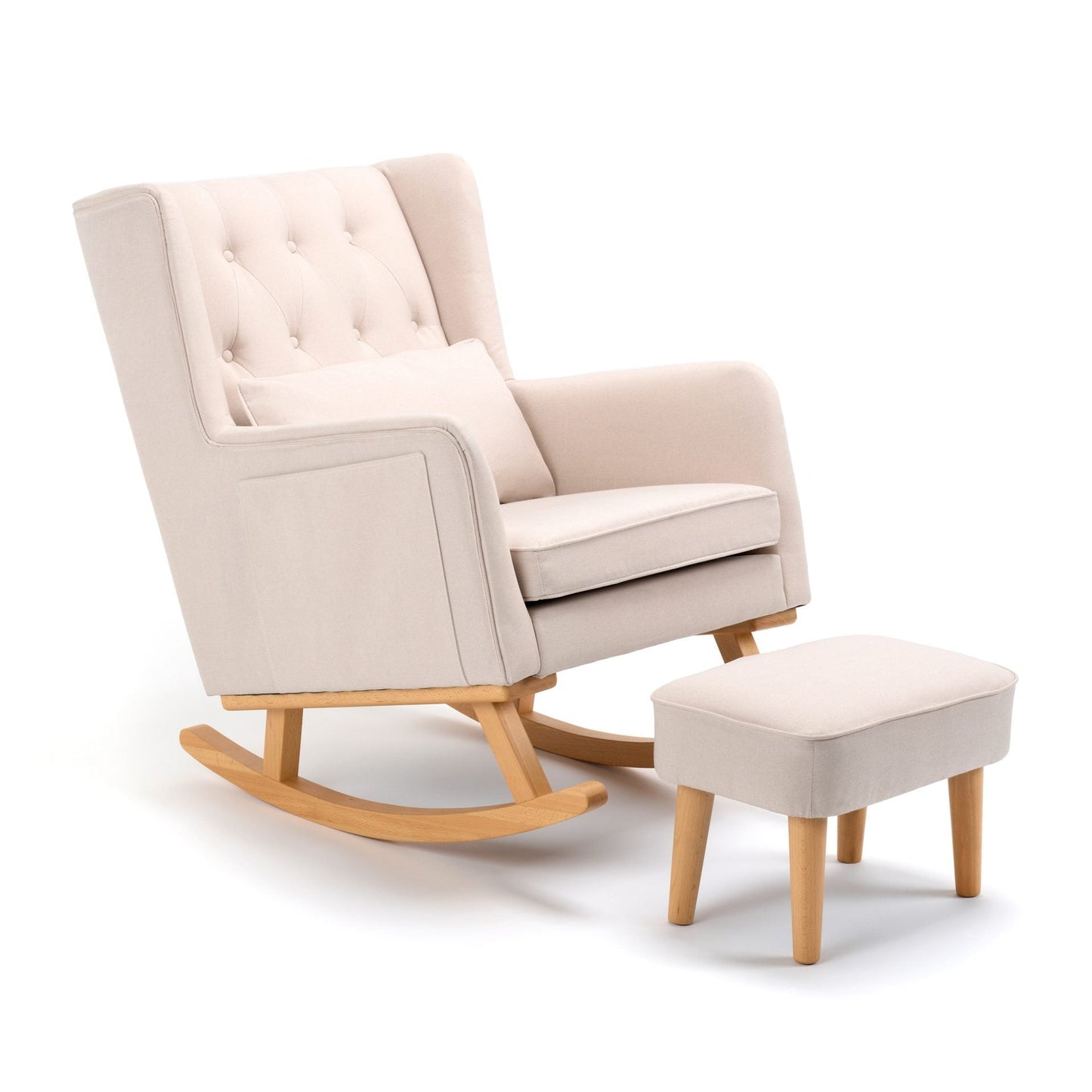 Lux Nursing Chair & Footstool – Converts Rocker to Armchair